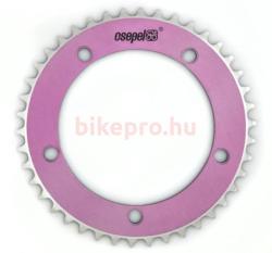 Csepel single speed első lánckerék 46T, 130 mm, 1s (1/8"), alumínium, rózsaszín - bikepro - 4 810 Ft
