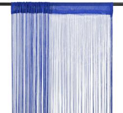 vidaXL Draperii cu franjuri, 2 buc. , 100 x 250 cm, albastru (132406)