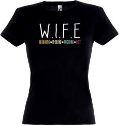 Partikellékek póló Wife - Washing, ironing, fucking, etc lánybúcsú póló több színben