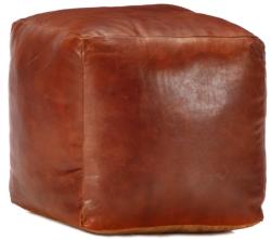 vidaXL Taburet, cafeniu, 40x40x40 cm piele naturală de capră (248126) Canapea
