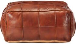 vidaXL Taburet, cafeniu, 60 x 60 x 30 cm, piele naturală de capră (248132) Canapea