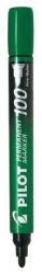 Pilot Marker permanent Pilot P100 diverse culori 1.0 mm varf rotund verde (PSCA-100-G)