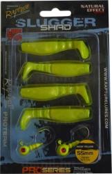 Rapture Slugger Shad Set 55 Neon Yellow 4+2db/csg, műcsali szett (188-03-303)