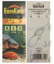 EuroCarp Előkötött feeder előke csaliszigonnyal Chinu-6 10cm 15lbs (5999074598351)