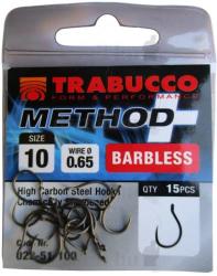 Trabucco Method Plus Feeder szakáll nélküli horog 16, 15 db/csg (023-51-160) - damil