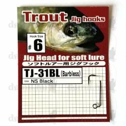 Vanfook Trout Jig szakáll nélküli horog 06 25 db/csg (TJ-31BL-06)