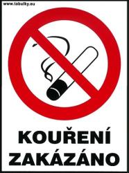  Dohányozni tilos - vendéglátóhelyek részére 120x160mm - matrica 120106 (120106)