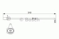 Bosch Senzor de avertizare, uzura placute de frana AUDI A7 Sportback (4GA, 4GF) (2010 - 2016) BOSCH 1 987 474 506