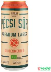 Pécsi Sör Prémium sör Bio Glutén Mentes Lager 0, 5L Doboz
