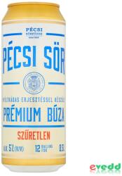 Pécsi Sör Prémium sör Szűretlen Búza 0, 5L Doboz