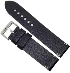  Curea de ceas din piele neagra fara cusatura 22mm WZ791 (WZ791)