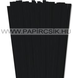  Fekete, 10mm-es quilling papírcsík (50db, 49cm)