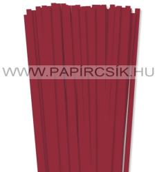  Sötétpiros, 7mm-es quilling papírcsík (80db, 49cm)
