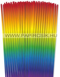  Szivárvány, 4mm-es quilling papírcsík (110db, 48cm)