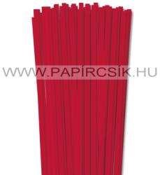  Élénk Piros, 6mm-es quilling papírcsík (90db, 49cm)