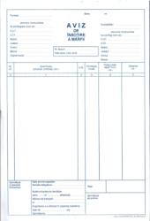  Aviz de insotire marfii A4 3 exemplare 150 file TIPAVMFG (TIPAVMFG)