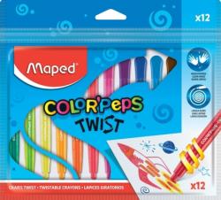 Maped Creioane cerate Color Peps Twist 12 culori/set Maped 860612 (860612)