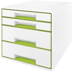 Leitz Cabinet cu 4 sertare WOW Leitz alb/verde E52132054 (E52132054)