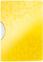Leitz Dosar plastic A4 cu clip 30 coli PP ColorClip WOW Leitz galben metalizat E41850016 (E41850016)