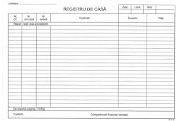  Registru de casa 2 A4 autocopiativ orizontal 100 file TIPRCAG (TIPRCAG)