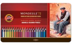 KOH-I-NOOR Creioane colorate Aquarell Mondeluz, cutie metal, 72 culori/set Koh-I-Noor K3727-72 (K3727-72)