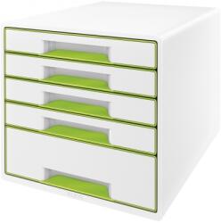 Leitz Cabinet cu 5 sertare WOW Leitz alb/verde E52142054 (E52142054)