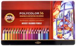 KOH-I-NOOR Creioane colorate Polycolor, cutie metal, 36 culori/set Koh-I-Noor K3825-36 (K3825-36)