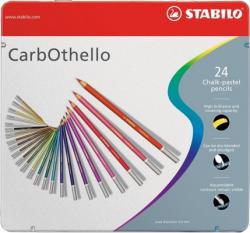 STABILO Creioane colorate CarbOthello cutie metal 24 culori/set Stabilo SW14246 (SW14246)