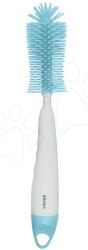 BÉABA Perie Silicone Bottle Brush Beaba pentru curățarea biberoanelor și a suzetelor albă 26 cm de la 0 luni (BE911672)