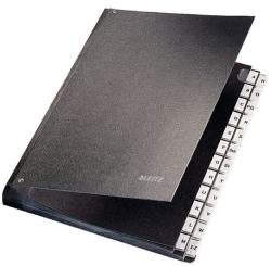 Leitz Mapa documente A4 cu index A-Z coperta PFL negru Leitz (ESS58250095) - dacris