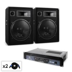 Malone Boom DJ PA, Set amplificator difuzor & cablu 1200W (PL-212-2166) (PL-212-2166)