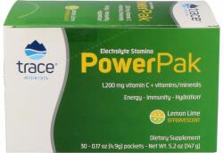 Trace Minerals Research Power Pak - Elektrolit Stamina és C-vitamin - Citrom