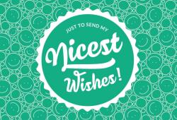 3DJAKE "Nicest Wishes! " üdvözlőkártya - Nice Wishes!