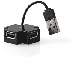 Nedis 4xUSB 2.0 (UHUBU2400BK)