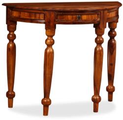 vidaXL Masă consolă, lemn masiv palisandru, 90x40x76 cm, semi-rotund (245157) Comoda