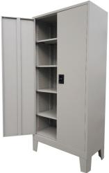 Plus Mobilier Fiset metalic Premium 4 rafturi si picioare, 900x400x1920 mm (LxlxH), 50 kg/polita, neasamblat, PLUS gri Fiset metalic 2 4 Da 900x400x1920 (61003832) Dulap arhivare