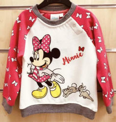  Disney Minnie bolyhos, vastag baba pulóver (méret: 68-80) (100020)
