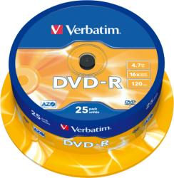 Verbatim DVD-R Verbatim 16x, 4.7GB, 25 buc, Spindle (43522)