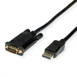 Valueline Cablu Displayport la VGA 1080p T-T 5m Negru, Value 11.99. 5804 (11.99.5804-10)