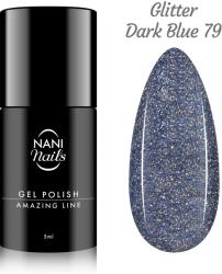 Naní Oja semipermanenta NANI Amazing Line 5 ml - Glitter Dark Blue