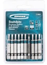 GROSS HEX3x50mm 10db professional bit S2 acél (11462) - kellegyszerszam