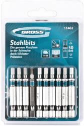 GROSS HEX4x50mm 10db professional bit S2 acél (11463) - kellegyszerszam