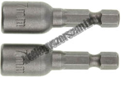 MTX 7x45mm mágneses dugókulcs fej csavarozóba 2db CrV (115689) - kellegyszerszam