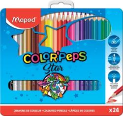 Maped Creioane colorate Color Peps Star cutie metal 24 culori/set Maped 832016 (832016)