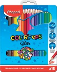 Maped Creioane colorate Color Peps Star cutie metal 18 culori/set Maped 832015 (832015)