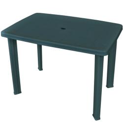 vidaXL Masă de grădină, verde, 101 x 68 x 72 cm, plastic (43593)