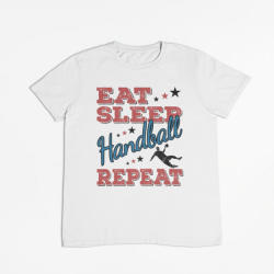 Eat sleep handball repeat férfi póló