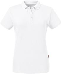 Russell Pure Organic Tricou Polo Anelis L Alb