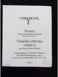  Vásárlási utalvány 10000 Ft - montextil