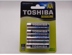 Toshiba LR6 AA 1.5V baterii alcaline blister 4